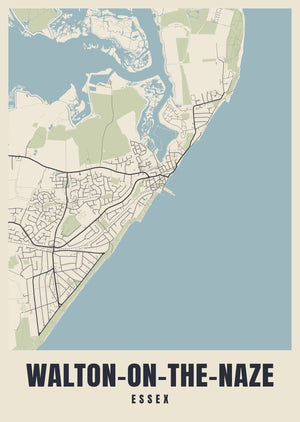Walton-on-the-Naze Street Map Poster