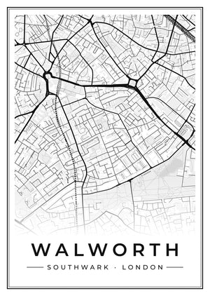 Walworth Street Map Poster