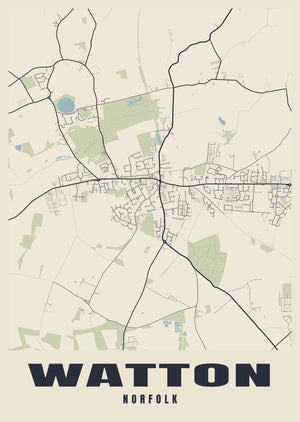 Watton Street Map Poster
