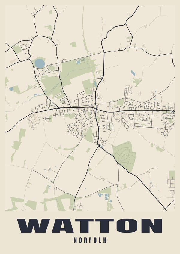 Watton Street Map Poster