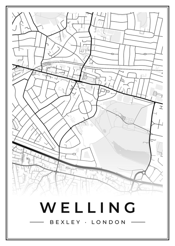 Welling Street Map Poster