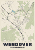 Street map poster of Wendover, Buckinghamshire