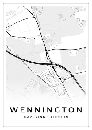 Wennington Street Map Poster
