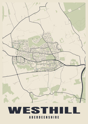 Westhill Street Map Poster