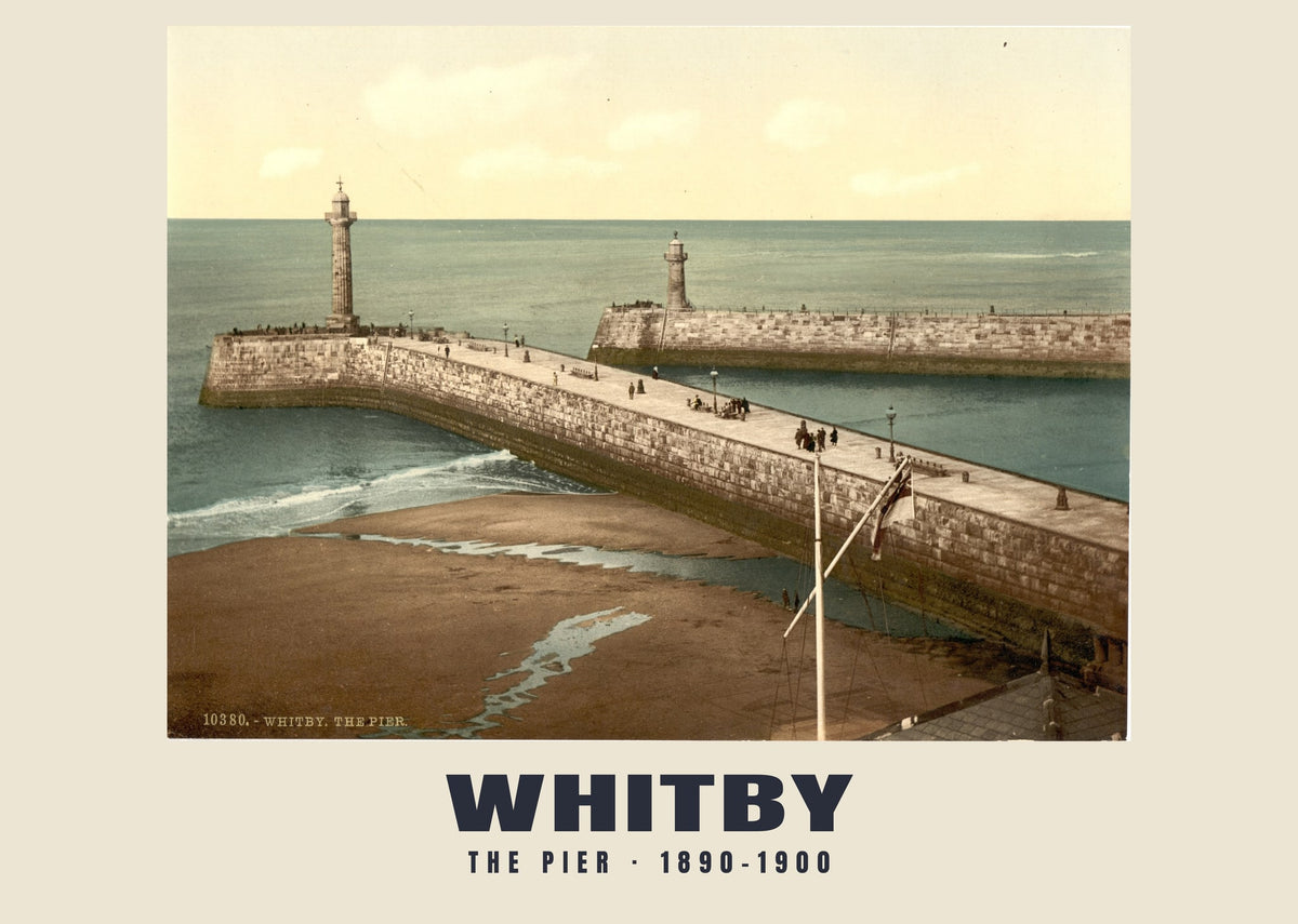 The Pier, Whitby, 1890–1900 heritage photograph