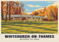 Whitchurch Toll Bridge, Whitchurch-on-Thames poster, Retro Railway style