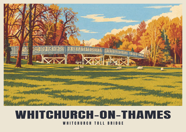 Whitchurch Toll Bridge, Whitchurch-on-Thames Poster