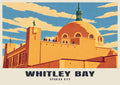 Spanish City, Whitley Bay poster, Retro Railway style