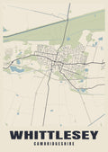 Street map poster of Whittlesey, Cambridgeshire