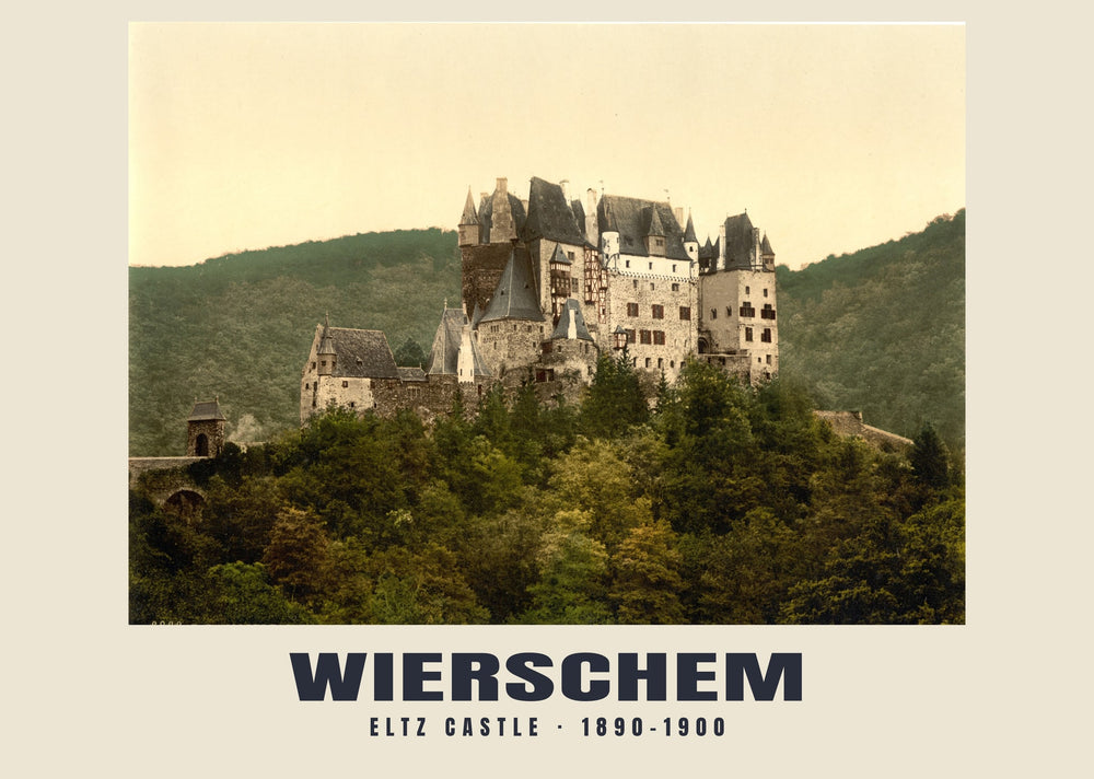 Burg Eltz, Wierschem — 1890–1900 · Wydruk dawnego fotochromu