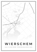 Street map poster of Wierschem village centre, Rhineland-Palatinate