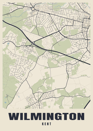 Wilmington Street Map Poster
