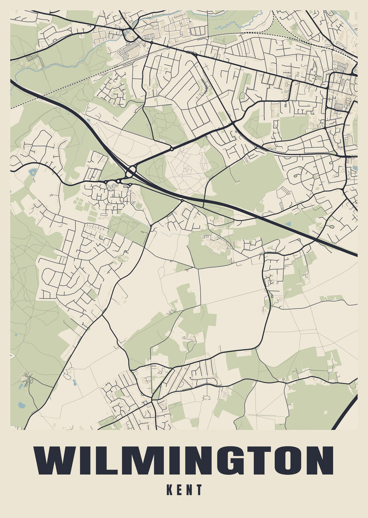 Wilmington Street Map Poster