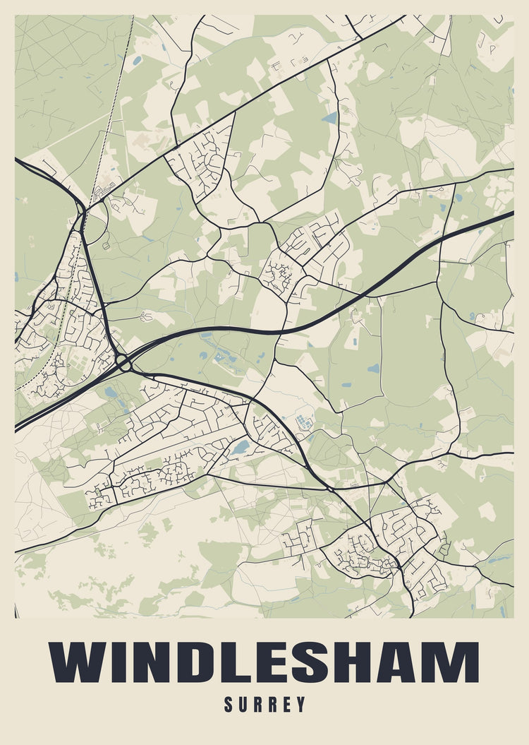 Windlesham Street Map Poster
