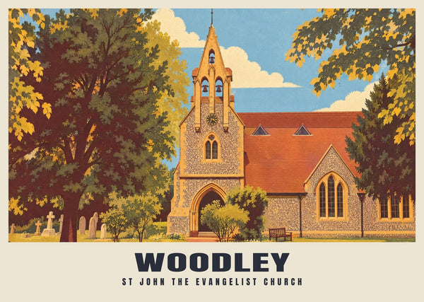 St John the Evangelist Church, Woodley Poster