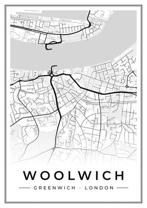 Woolwich Street Map Poster