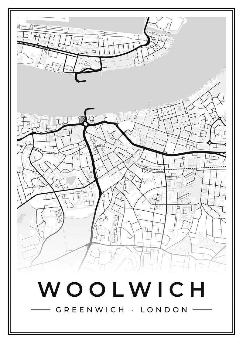 Woolwich Street Map Poster