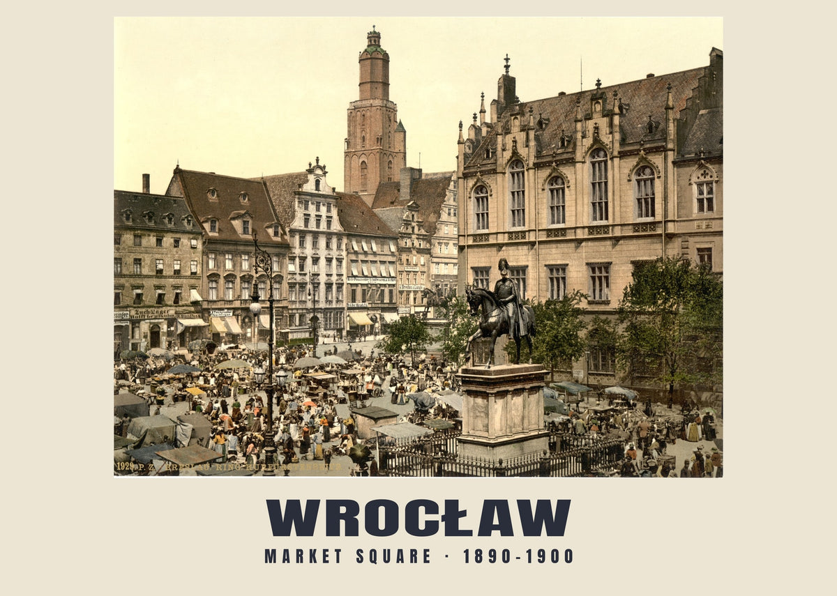 Market Square, Wrocław, 1890–1900 heritage photograph