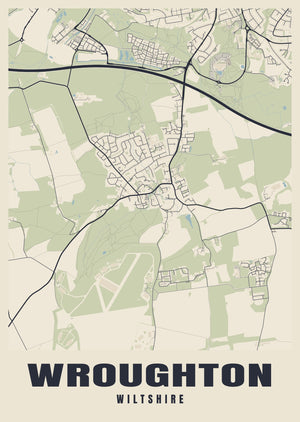 Wroughton Street Map Poster