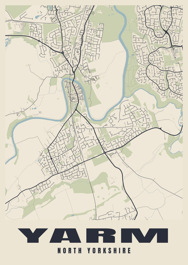 Yarm Street Map Poster