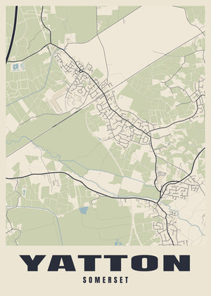 Yatton Street Map Poster