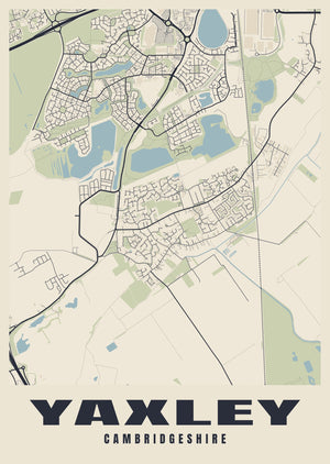 Yaxley Street Map Poster