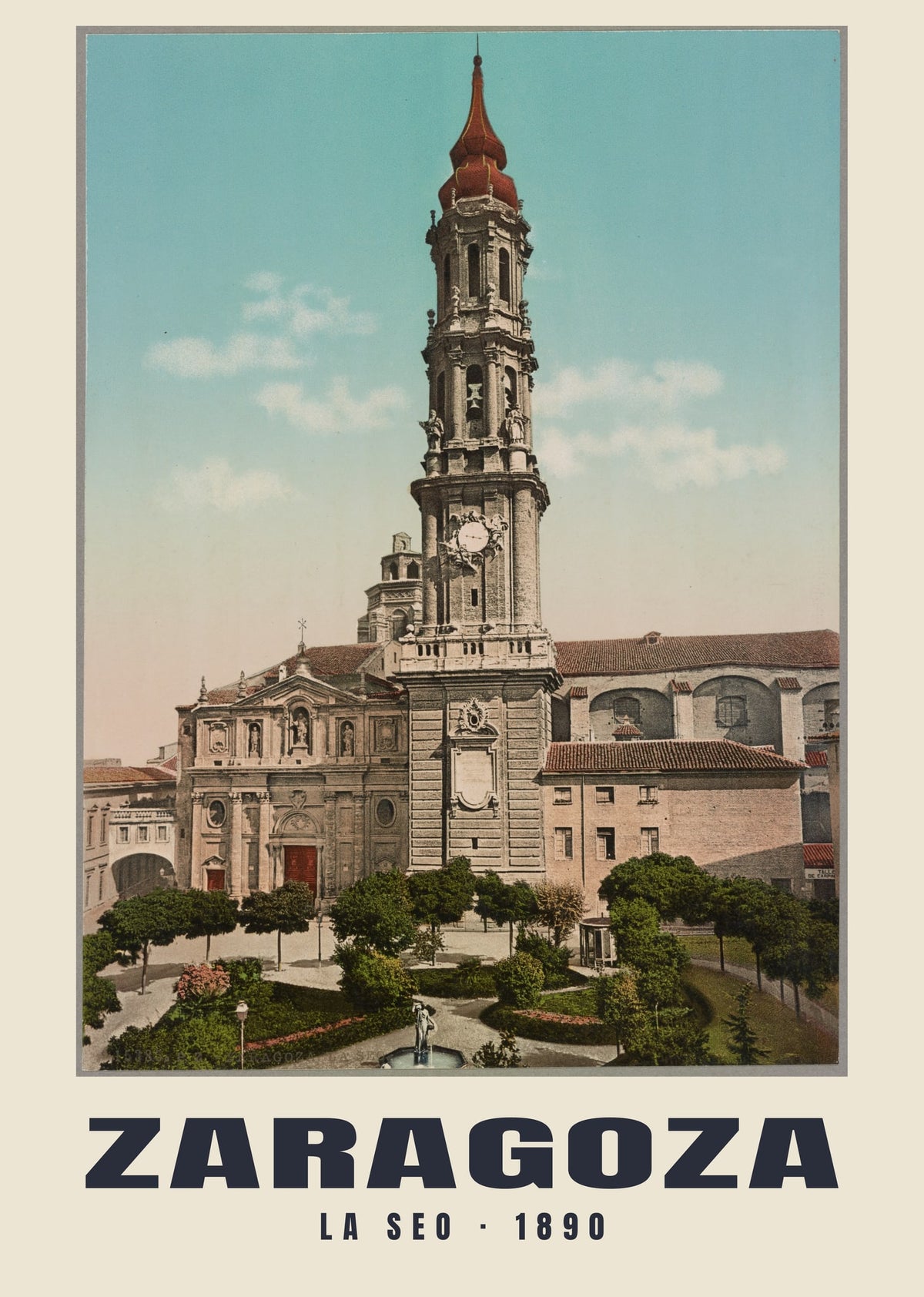 La Seo, Zaragoza, 1890