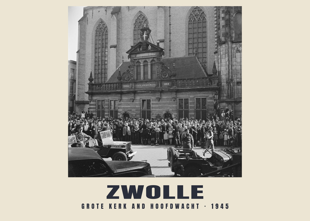 Grote Kerk and Hoofdwacht, Zwolle — 1945