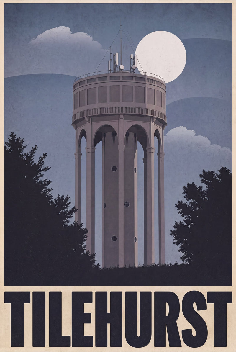 Plakat des Wasserturms Tilehurst