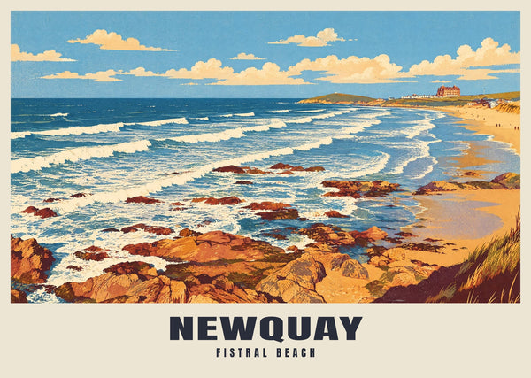 Poster vom Fistral Beach, Newquay