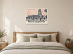 St Mary’s Church, North Petherton Poster at A1, as a poster, above a bed