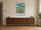 The Council House, Nottingham Poster at A1, in a black frame, above a sideboard