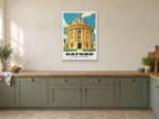 The Radcliffe Camera, Oxford Poster at A1, in a white frame, in a kitchen