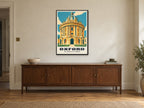 The Radcliffe Camera, Oxford Poster at A1, in a black frame, above a sideboard