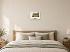 Wadham College, Oxford, 1989 Heritage Print at A3, as a poster, above a bed