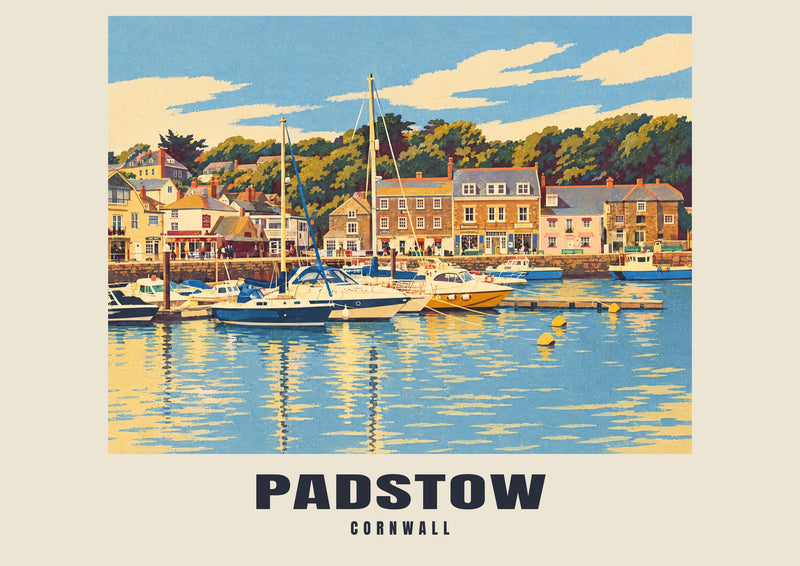 Padstow — Lámina de arte ferroviario retro