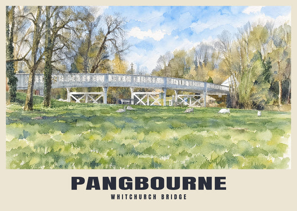 Plakat der Whitchurch-Brücke, Pangbourne