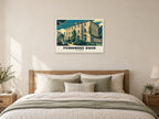 The Terrace, Pembroke Dock Poster at A1, as a poster, above a bed