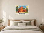 Forge Mill Needle Museum, Redditch Poster at A1, as a poster, above a bed