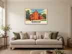 Forge Mill Needle Museum, Redditch Poster at A1, in a natural wood frame, in a sitting room