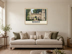 Reigate Castle Gateway Poster at A1, in a natural wood frame, in a sitting room