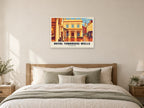 The Pantiles, Royal Tunbridge Wells Poster at A1, as a poster, above a bed
