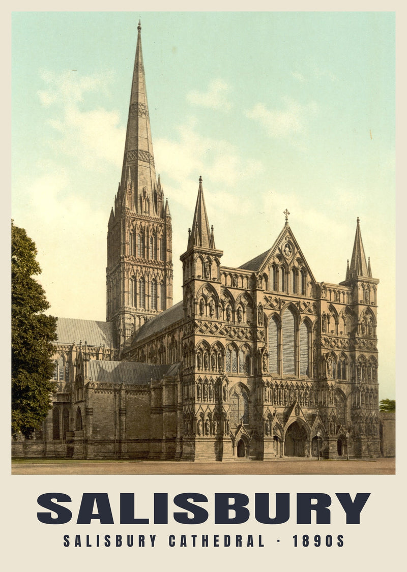 Salisbury Cathedral, c. 1890–1900 Heritage Print