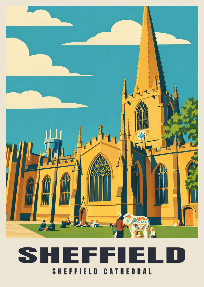 Póster de la Catedral de Sheffield