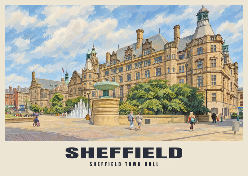 Cartel del Ayuntamiento de Sheffield