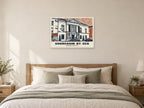 Shoreham Town Hall, Shoreham-by-Sea Poster at A1, as a poster, above a bed