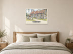 St Andrew's Church, Sonning Poster at A1, as a poster, above a bed