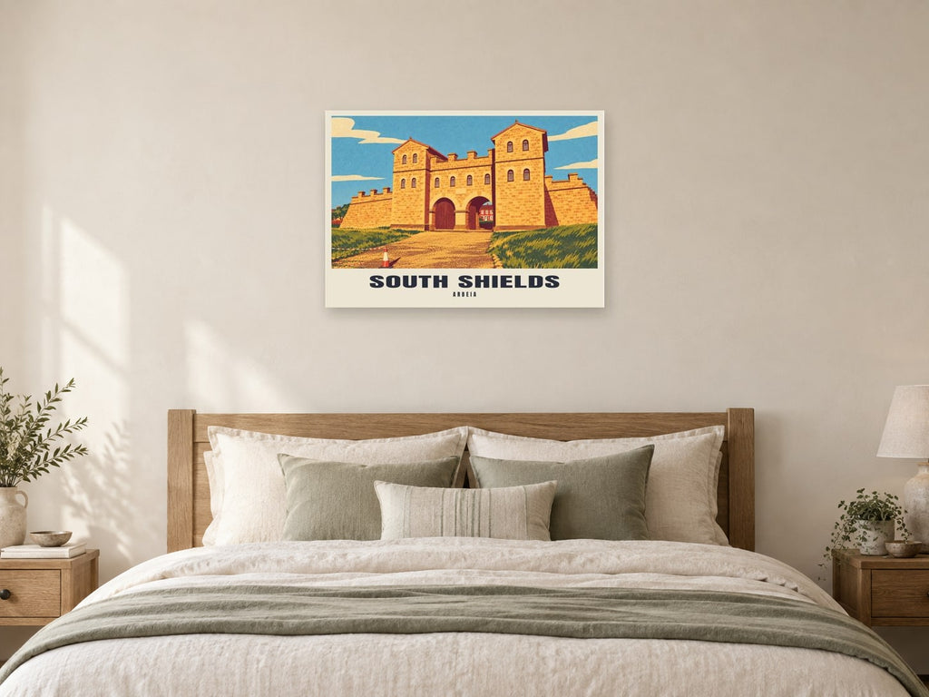 Arbeia, South Shields Poster at A1, as a poster, above a bed