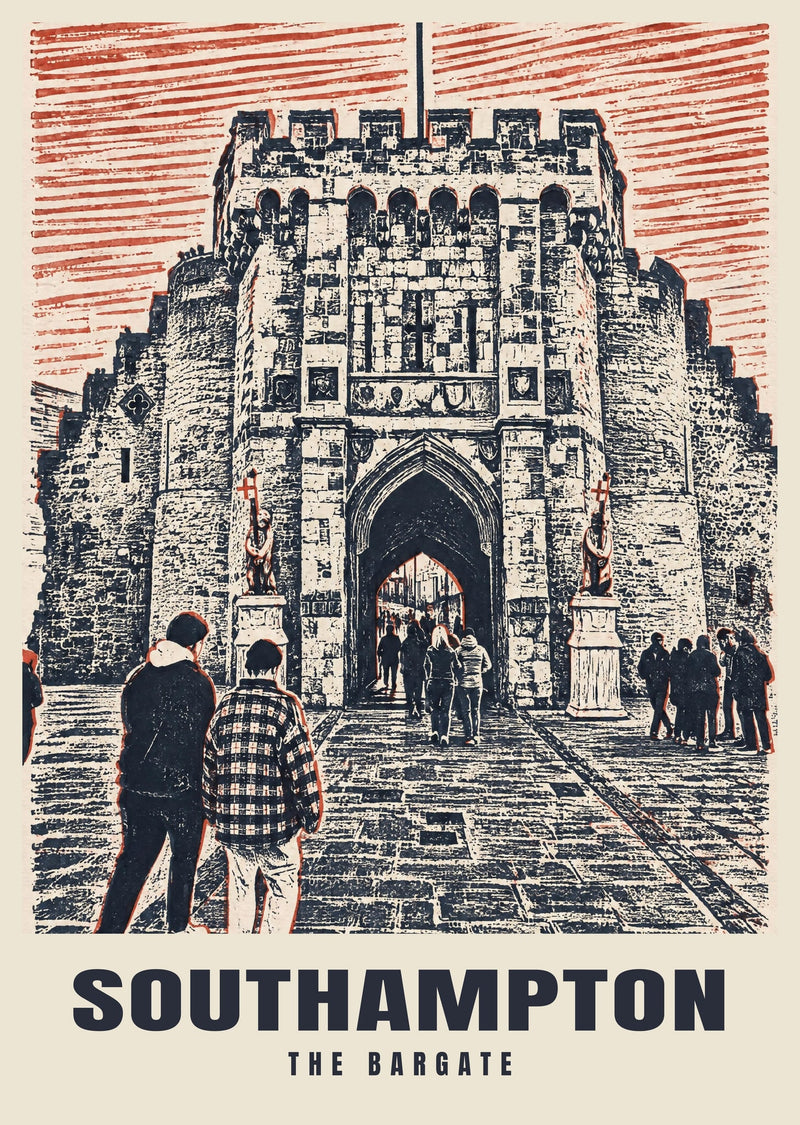 The Bargate, Southampton Poster