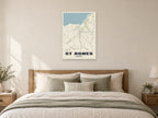 St Agnes Street Map Poster at A1, as a poster, above a bed